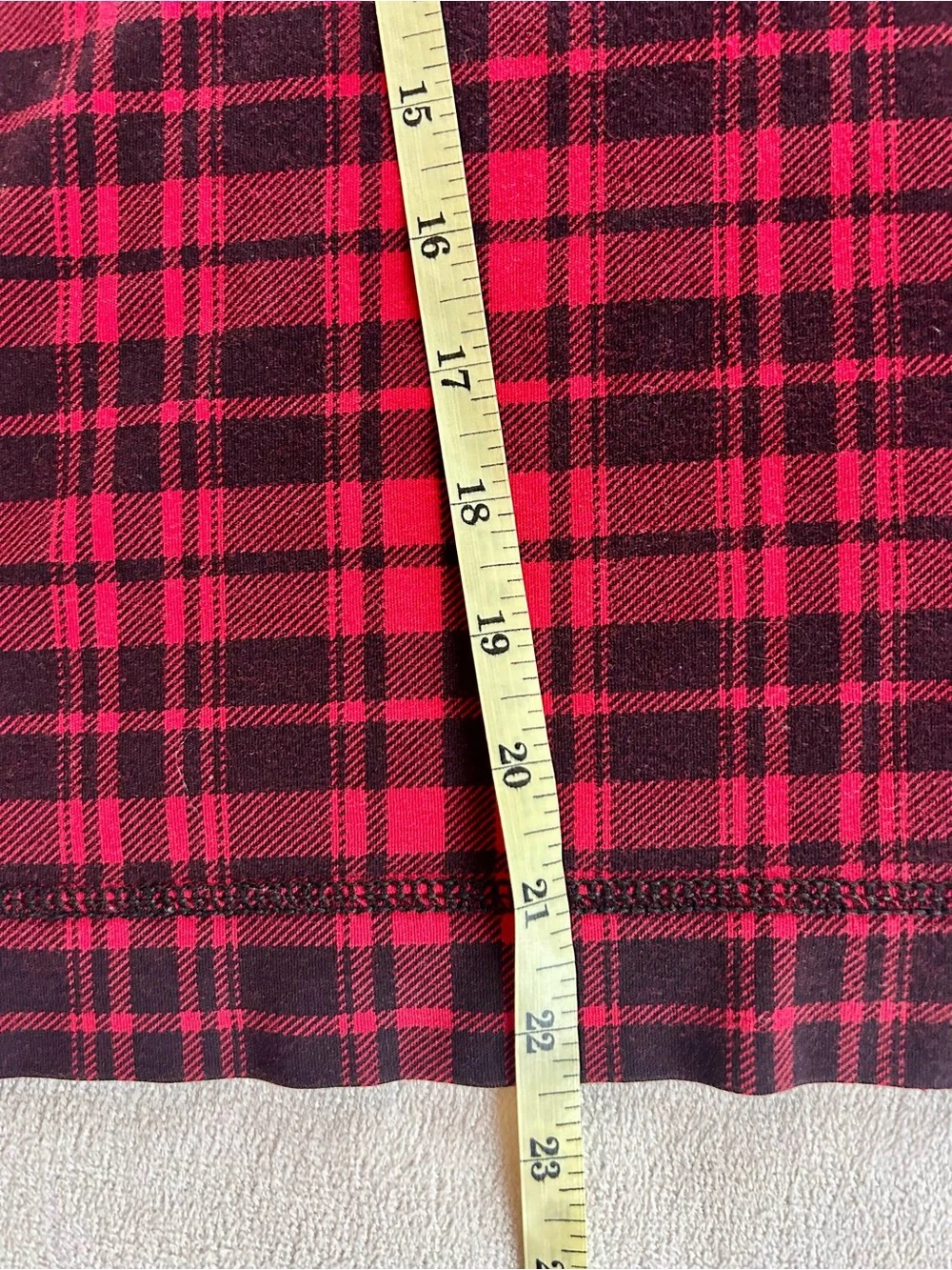 Chaps Ralph Lauren Red and Black Plaid Half-Zip Pullover Sz XL - Picture 7 of 9